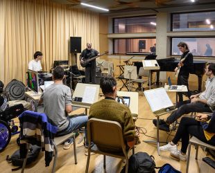 Ensayos de los músicos de Supercapacidades